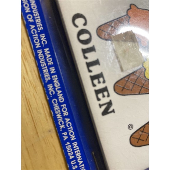 Vintage Retro Dead Stock COLLEEN With Ice Cream Ceramic Name Wall Plaque Sign - Picture 8 of 12